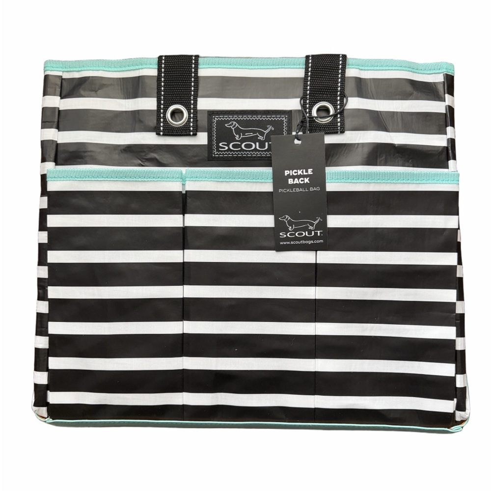 Scout Medium Striped Pickle Pack | Fleetwood Black Pattern | Pickle Ball Bag - Picture 2 of 7